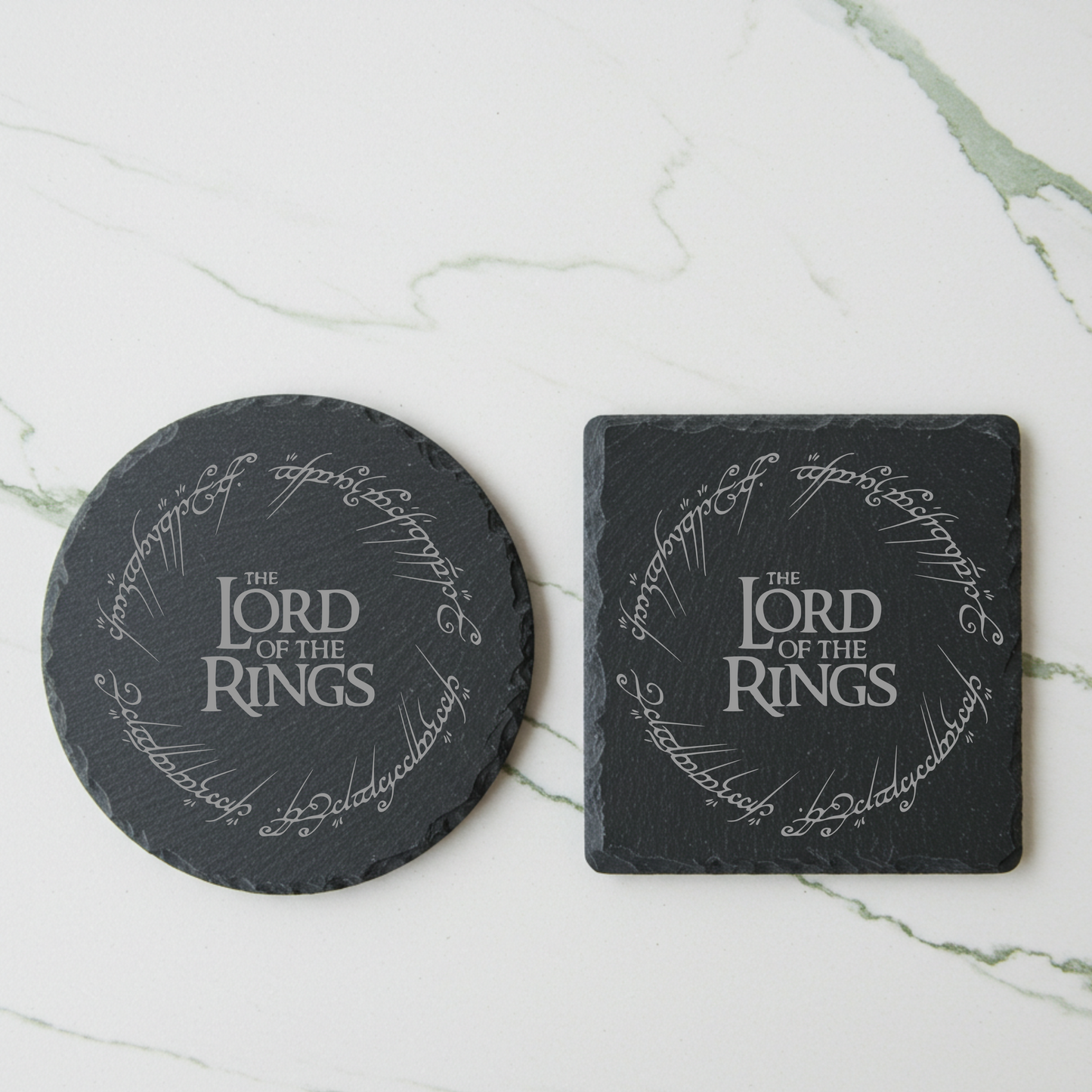 'One Coaster to Rule them All' Engraved Slate Coaster
