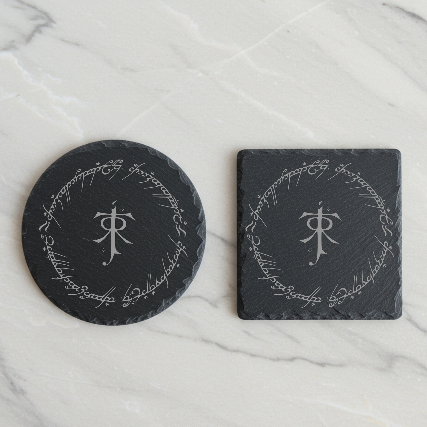 'Tolkien' Engraved Slate Coaster