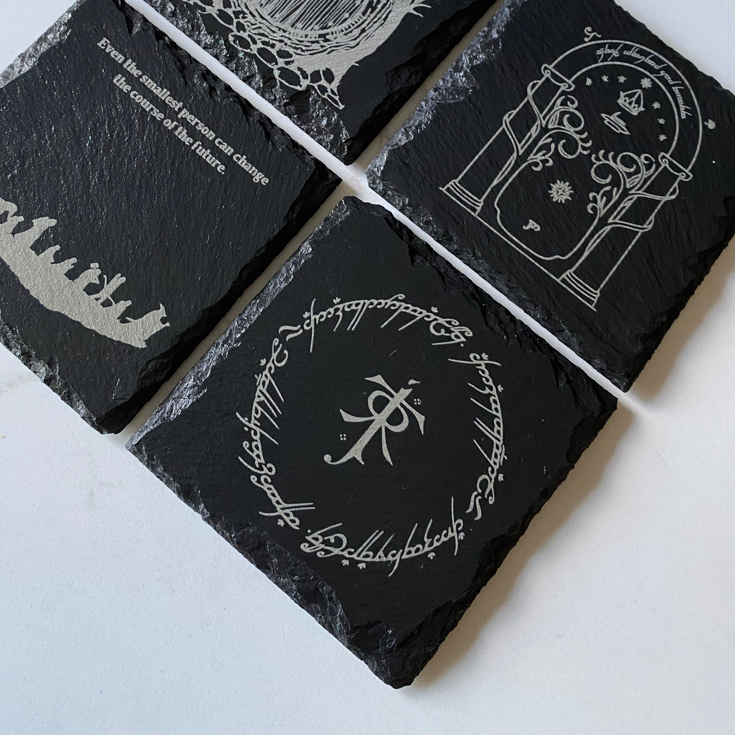 'Tolkien' Engraved Slate Coaster