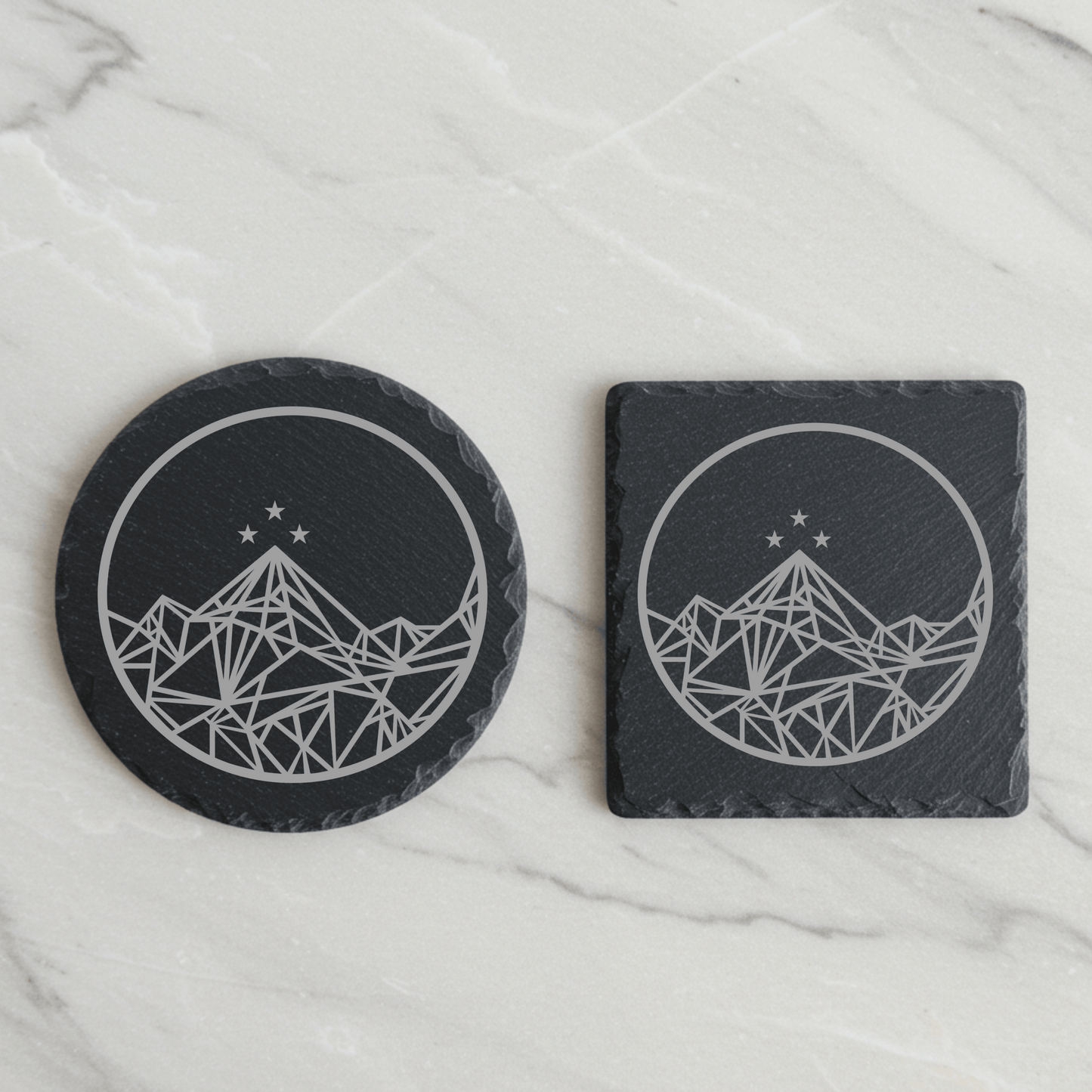 'Ramiel' Engraved Slate Coaster