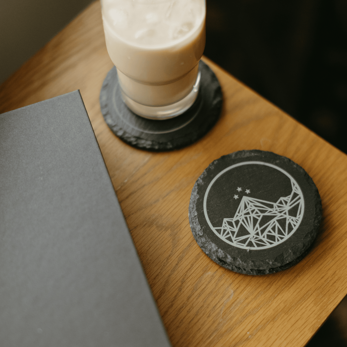 'Ramiel' Engraved Slate Coaster