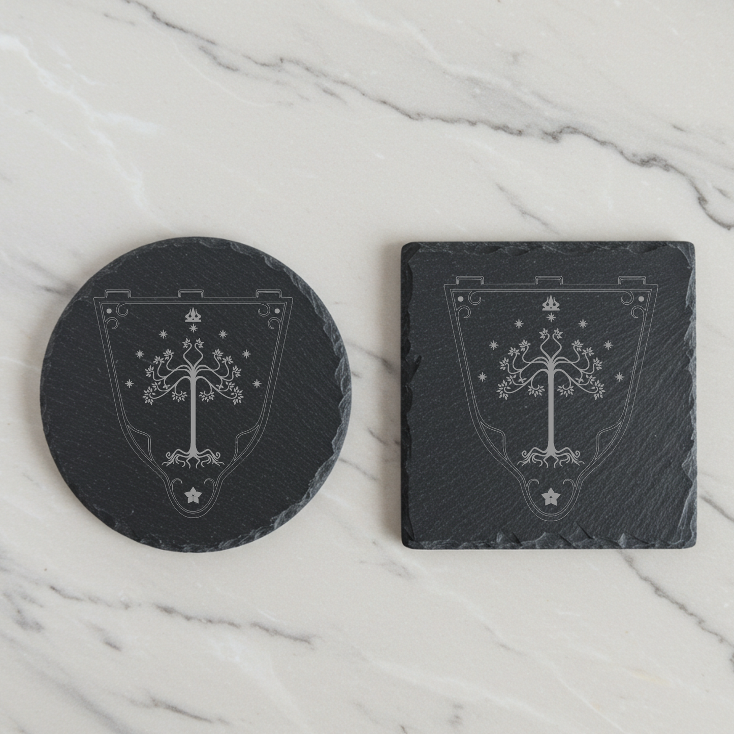 'Gondor' Engraved Slate Coaster