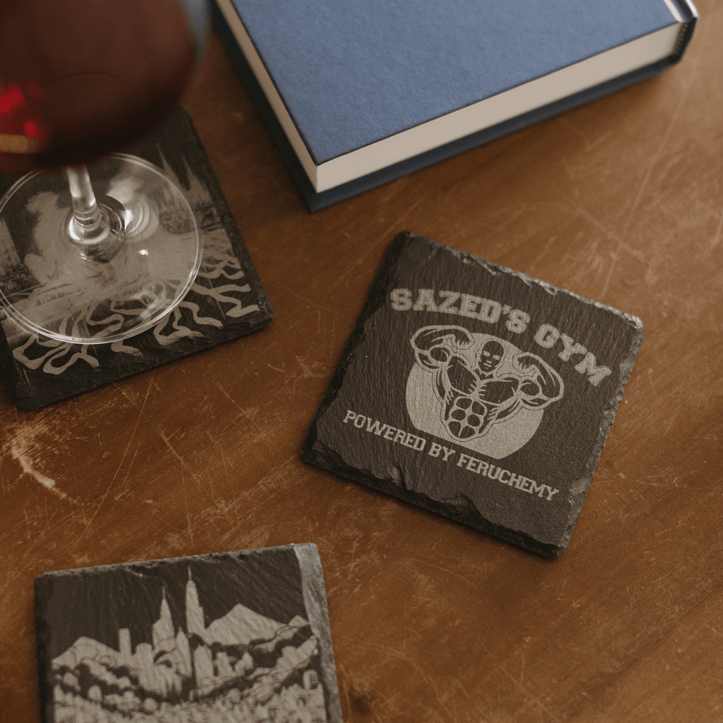 'Feruchemy Things' Engraved Slate Coaster