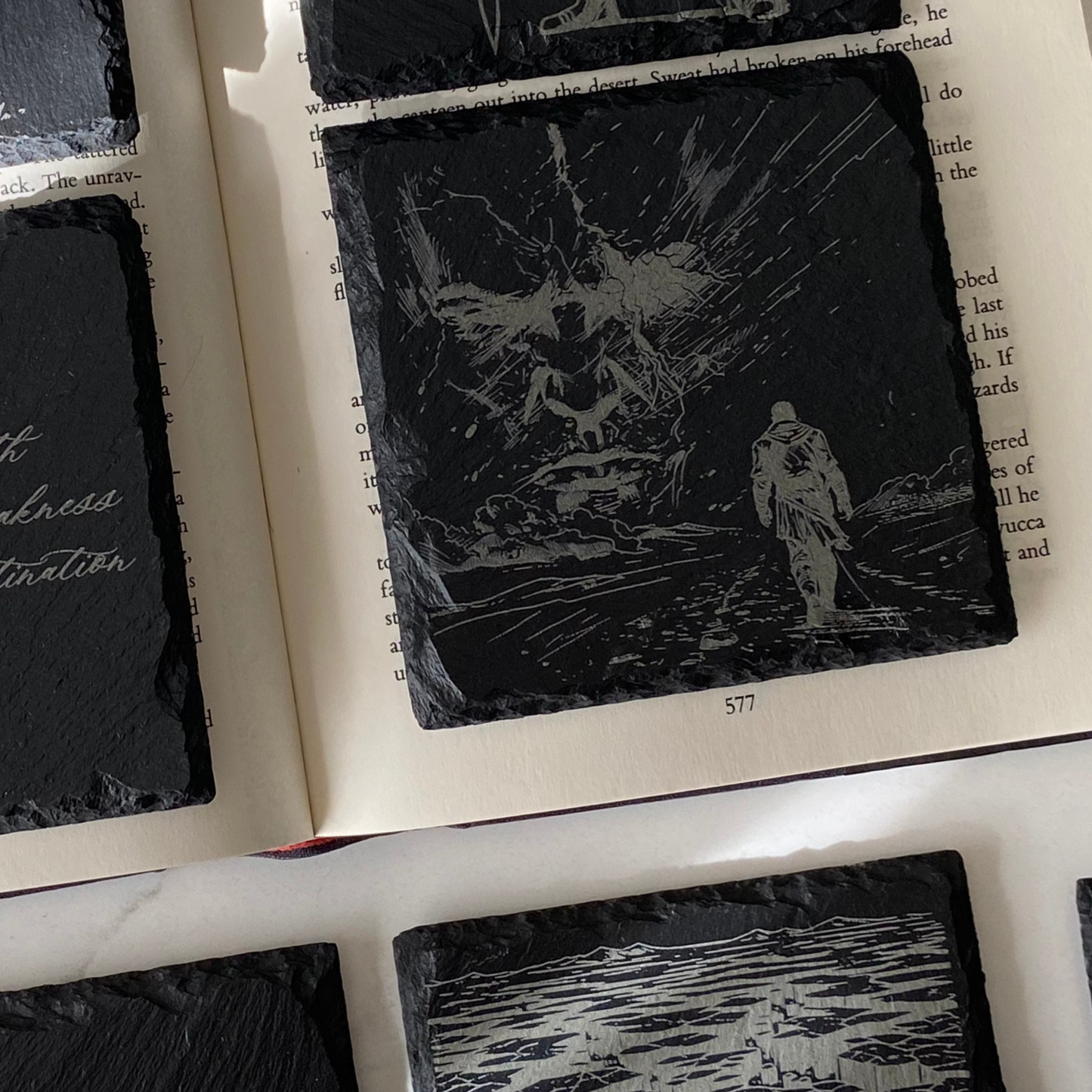 'Stormfather' Engraved Slate Coaster