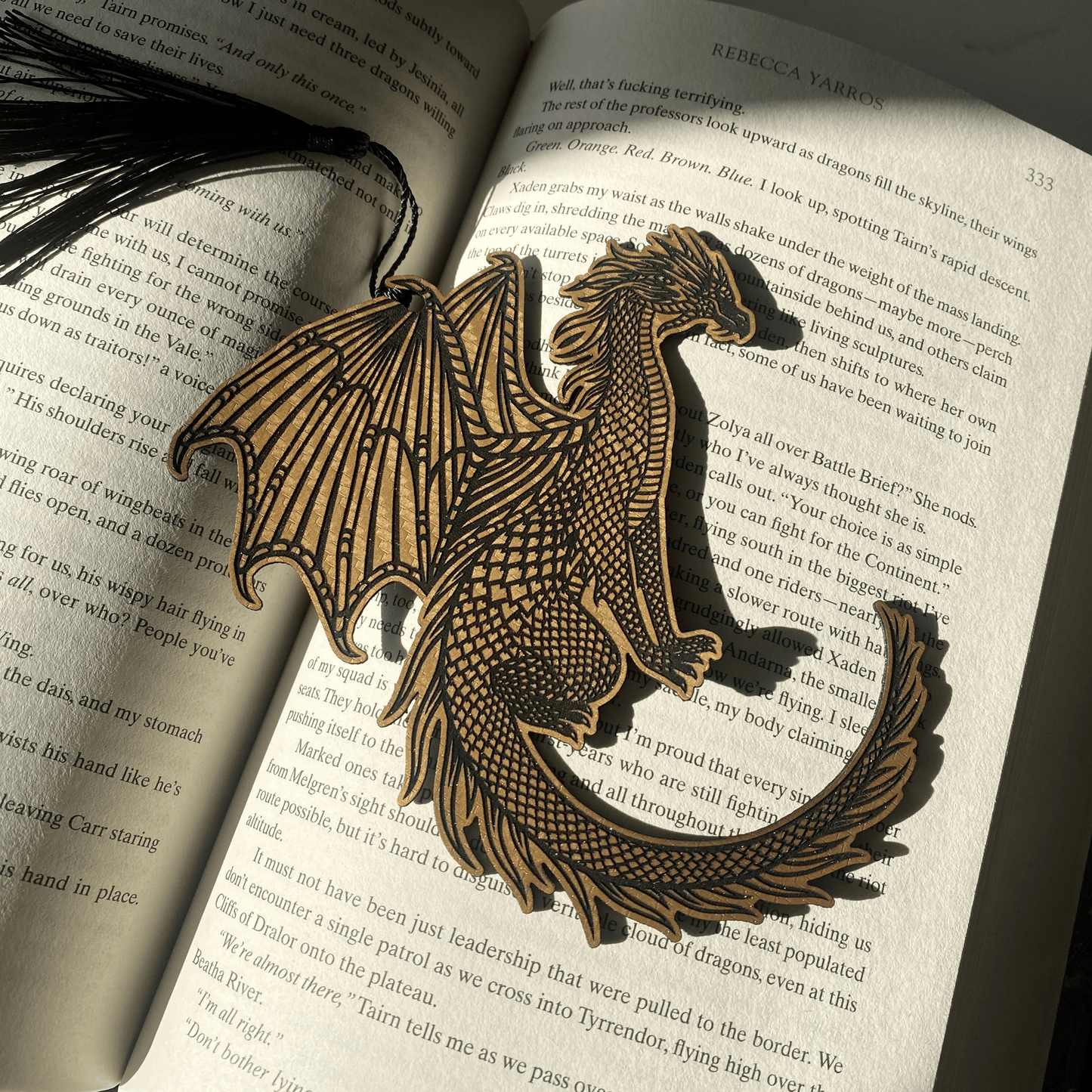 'Sunscale' Faux Leather Bookmark