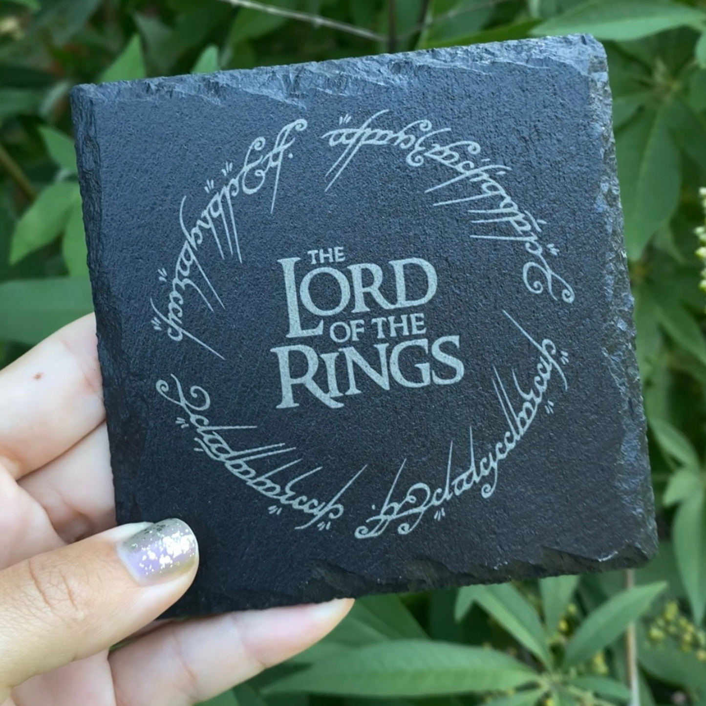 'One Coaster to Rule them All' Engraved Slate Coaster